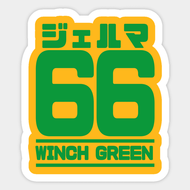 Germa 66, Winch Green Sticker by Xieghu